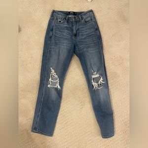 Hollister ripped mom jeans